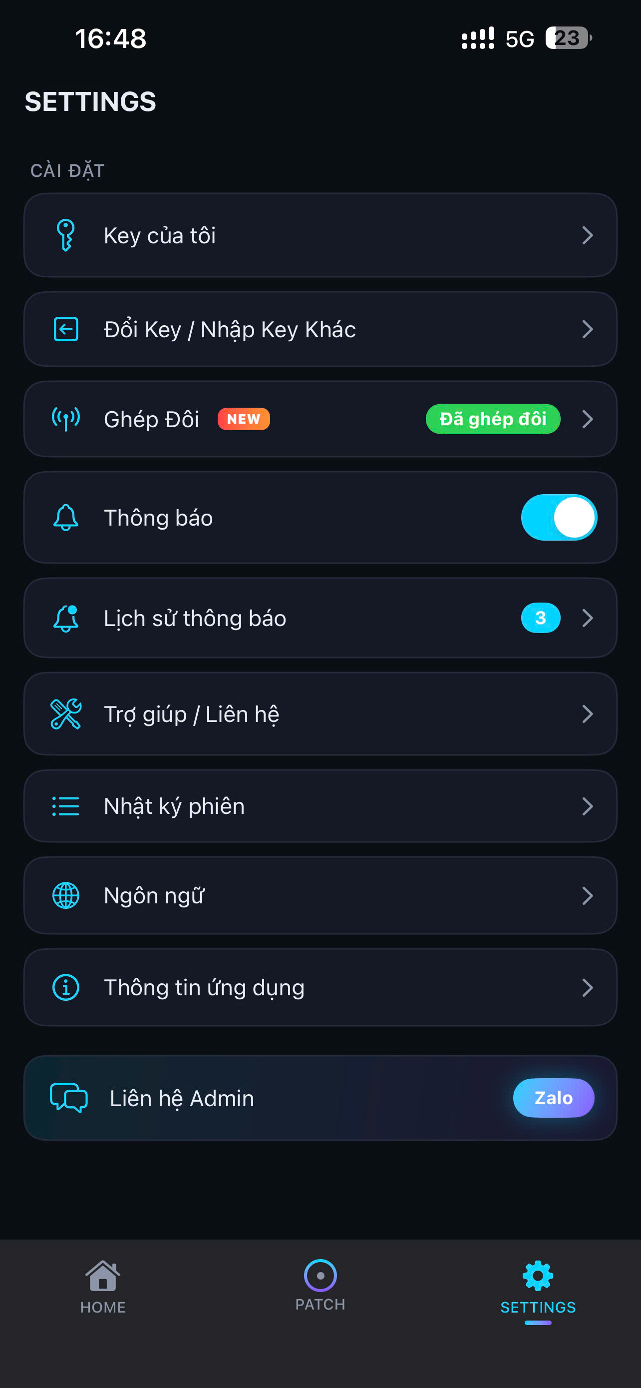 Ảnh 4: Bảo Mật & Kích Hoạt